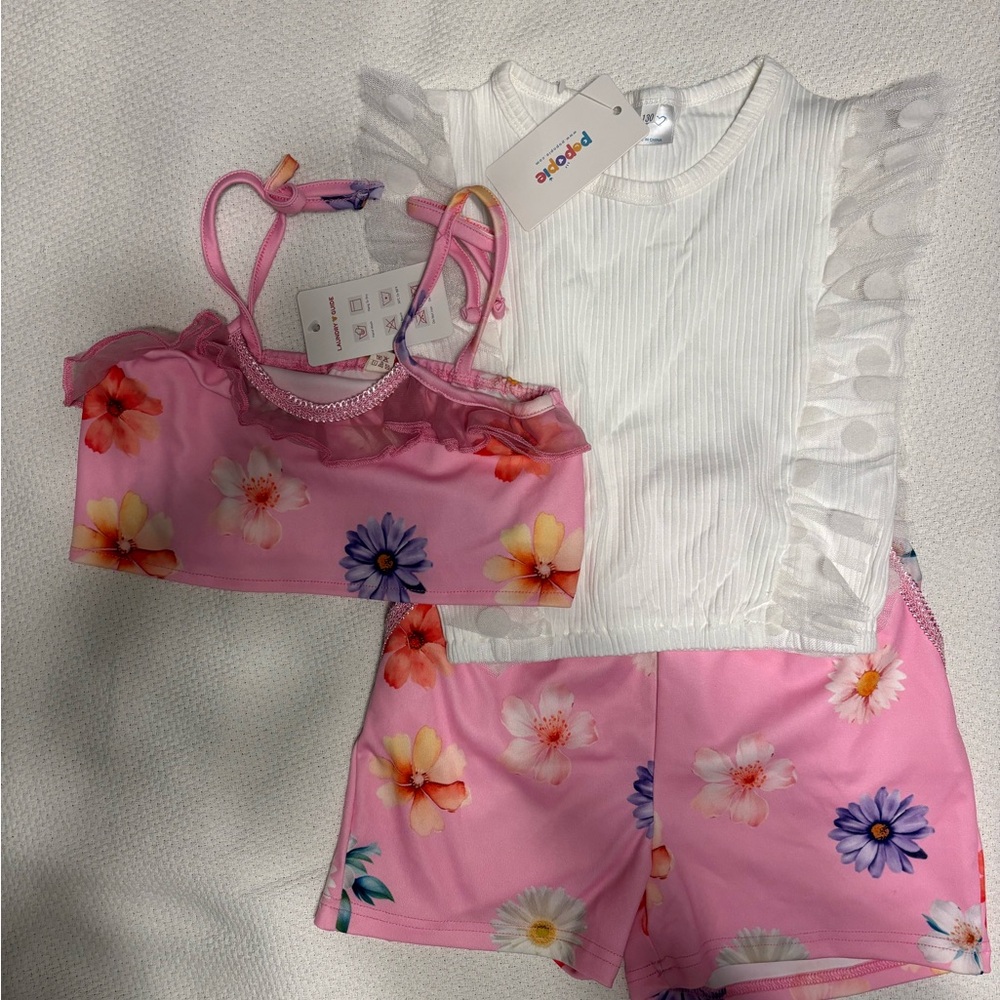 Cute three piece summer set.  Girls side 6/7